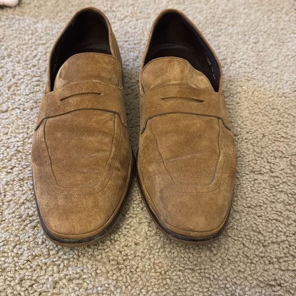 Men’s Cole Haan Tan Suede Loafers-Normal Wear & Tear. Size 11 - Picture 1 of 4